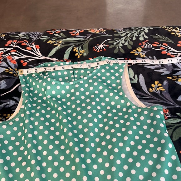 Vintage handmade polka dot polyester jumpsuit with matching shirt - Picture 6 of 16